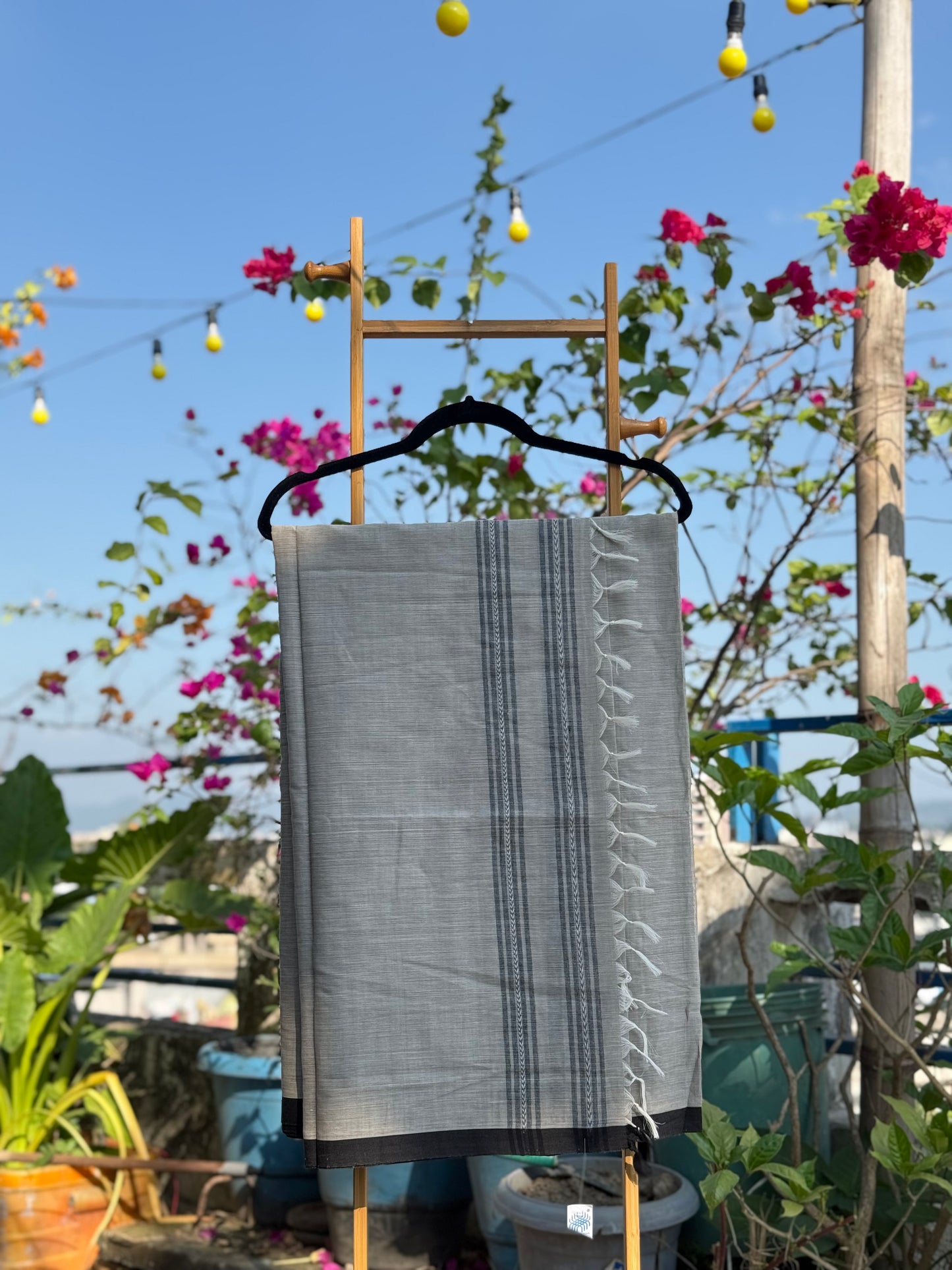 Brinda Grey with Black Border